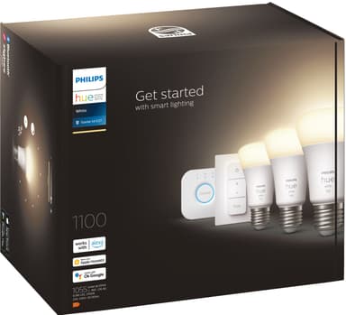 Philips Hue W 9,5W A60 E27 Bridge startpakke