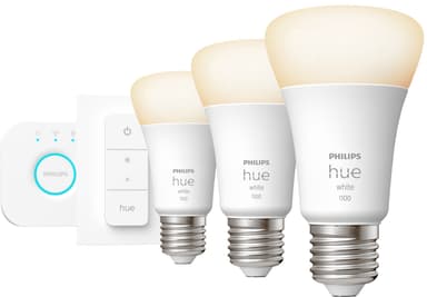 Philips Hue W 9,5W A60 E27 Bridge startpakke