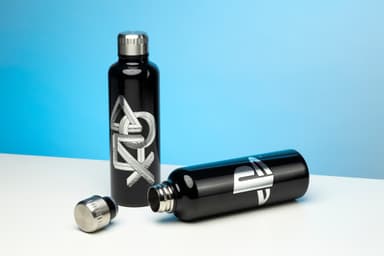 Play PlayStation Metal Water Bottle 480 ml flaske (sort)