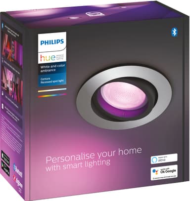 Philips Hue Centura innfelt spotlys (aluminium)