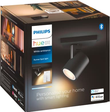 Philips Hue Runner spotlys 5W 230V (sort)