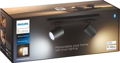Philips Hue Runner spotlys 2x5W 230V (sort)