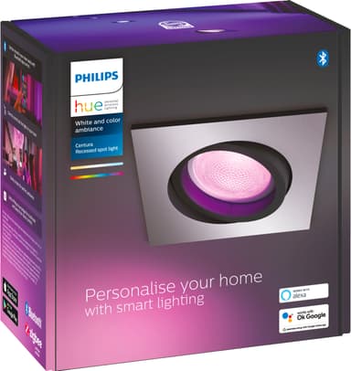 Philips Hue Centura innfelt spotlys (aluminium)