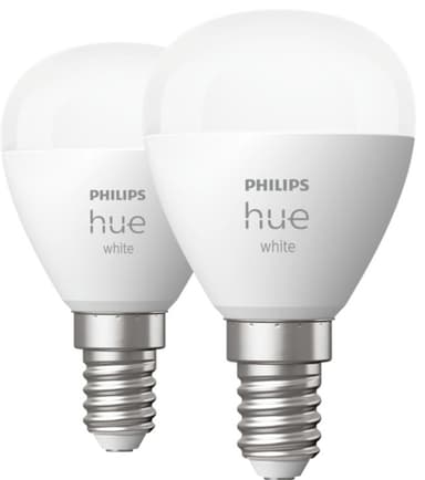 Philips Hue W 5,7W Lust E14 2-pk.