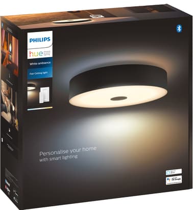 Philips Hue Fair taklampe (sort)