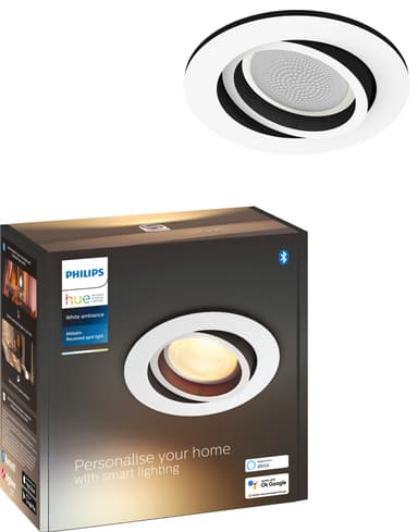 Philips Hue Milliskin innfelt spotlys R. (hvit)