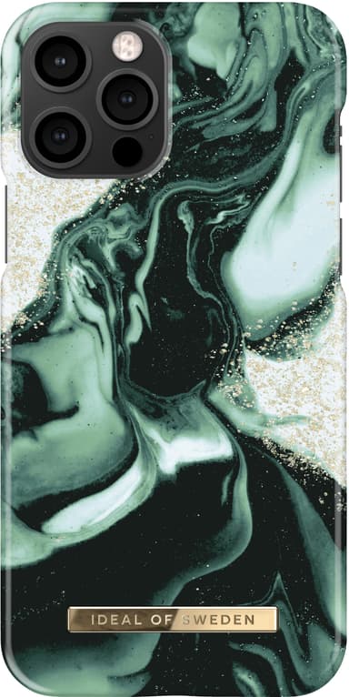 iDeal of Sweden deksel for iPhone 12/12 Pro  (golden olive marble)