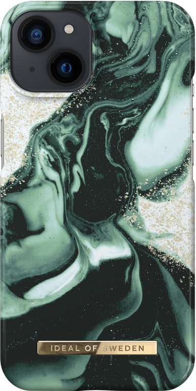 iDeal of Sweden deksel til iPhone 13 (golden olive marble)