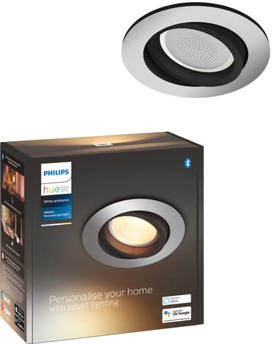 Philips Hue Milliskin innfelt spotlys R. (aluminium)