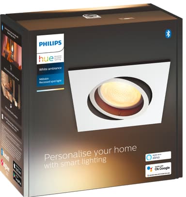 Philips Hue Milliskin innfelt spotlys (hvit)