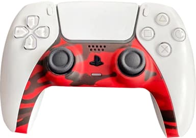 Piranha skall til PS5-kontroller (rød camo)
