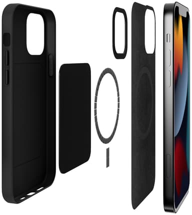 Puro Sky iPhone 13 deksel med MagSafe (sort)