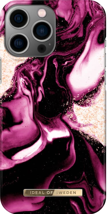 iDeal of Sweden deksel til iPhone 13 Pro Max (golden ruby marble)