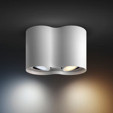 Philips Hue Pillar dobbelt spotlys 2x5W (hvit)