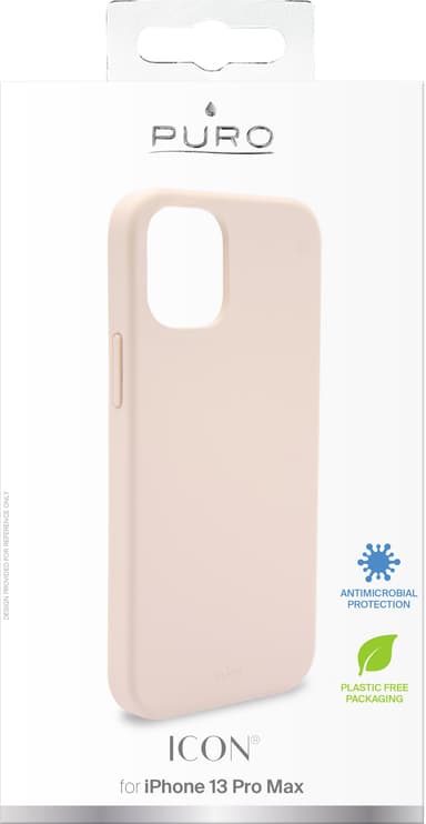 Puro Icon silikondeksel til iPhone 13 Pro Max (rose)