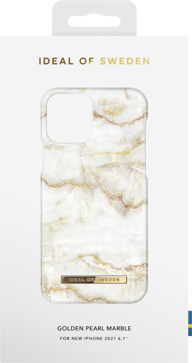 iDeal of Sweden deksel for iPhone 13 (Golden Pearl Marble)