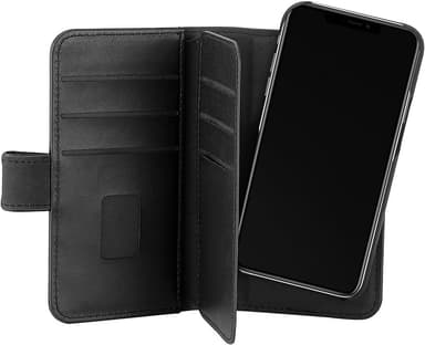 Gear 2in1 7 Cards lommebokdeksel til iPhone 13 Mini (sort)