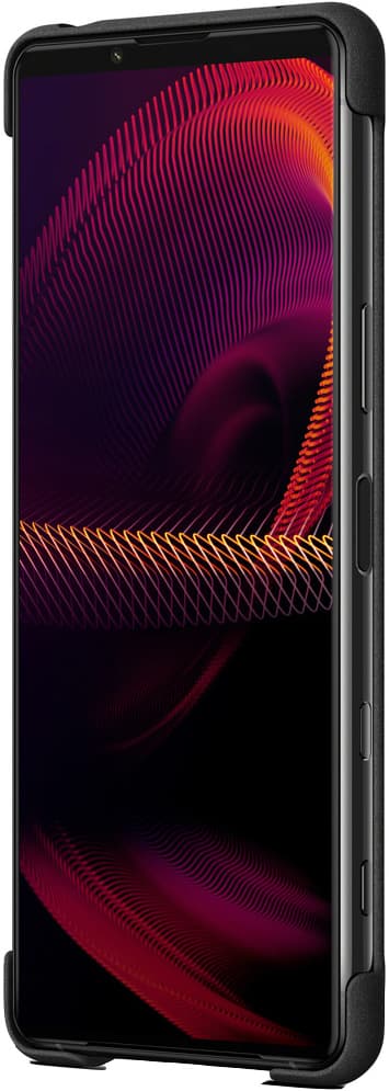 Sony Xperia 5 III Style Cover deksel med stativ (sort)