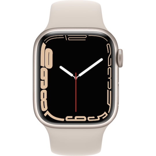 Apple Watch Series 7 41mm GPS (stjerneskinn alu/stjerneskinn sportsreim)