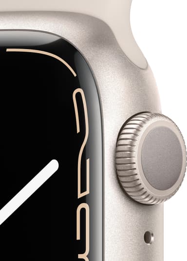Apple Watch Series 7 41mm GPS (stjerneskinn alu/stjerneskinn sportsreim)