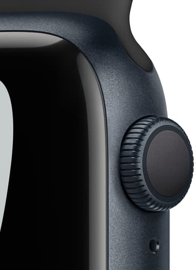 Apple Watch Series 7 Nike 41mm GPS (midnatt alu/antrasittsort sportsreim)
