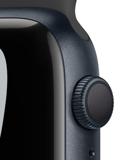 Apple Watch Series 7 Nike 45mm GPS (midnatt alu/antrasittsort sportsreim)