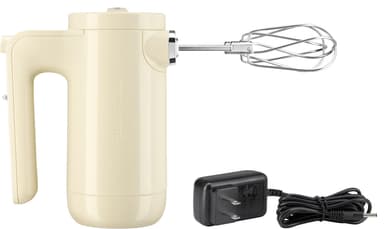 KitchenAid trådløs håndmikser 5KHMB732EAC (almond cream)