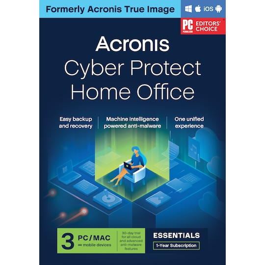 Acronis Cyber Protect Home Office Essentials 3 Computers