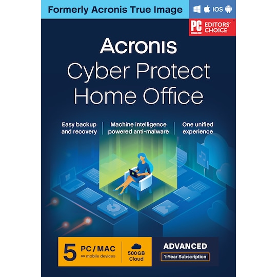 Acronis Cyber Protect Home Office Advanced 5 Computers + 500GB Cloud