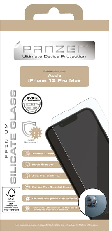 Panzer Full-Fit iPhone 13 Pro Max skjermbeskytter