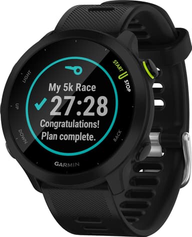 Garmin Forerunner 55 GPS sportsklokke (sort)