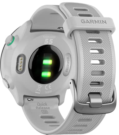 Garmin Forerunner 55 GPS sportsklokke (hvit)