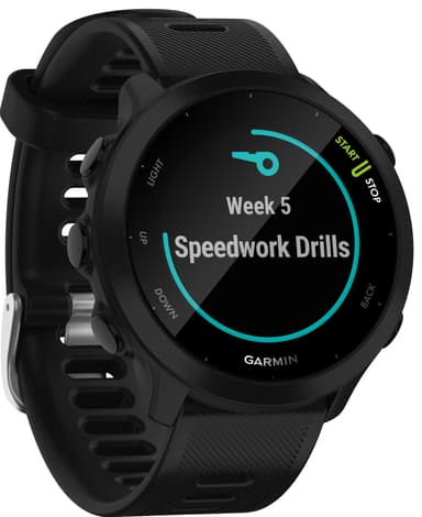 Garmin Forerunner 55 GPS sportsklokke (sort)