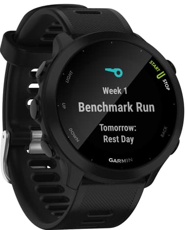 Garmin Forerunner 55 GPS sportsklokke (sort)
