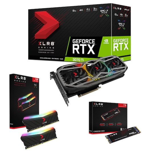 PNY GeForce RTX 3070 Ti 8GB XLR8 Gaming REVEL EPIC-X RGB Bundle Pack1