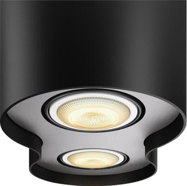 Philips Hue Pillar dobbelt spotlys 2x5W (sort)