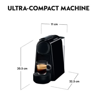 NESPRESSO® Essenza Mini kaffemaskin fra Delonghi, Sort