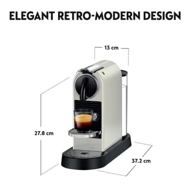 NESPRESSO® CitiZ kaffemaskin fra Delonghi, Hvit