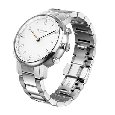 Kronaby Hybrid Smartklokke Nord 38mm Stål Hvit skive