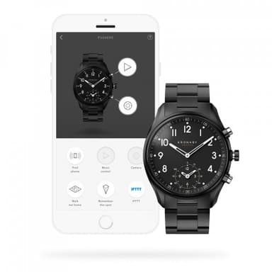 Kronaby Hybrid Smartklokke Apex 43mm Sort PVD Sort skive