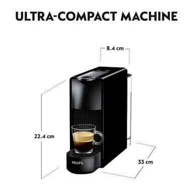 NESPRESSO® Essenza Mini kaffemaskin fra Krups, Sort