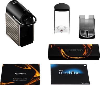NESPRESSO® Pixie kaffemaskin fra Krups, Titan