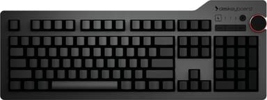 Das Keyboard 4 Ultimate, skinnende nøkler, Cherry MX Blue, USB, svart