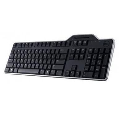 Dell KB-813 Tastaturoppsett Qwerty, svart, med smartkortleser, Russsian