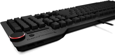 Das Keyboard 4 Ultimate, skinnende nøkler, Cherry MX Blue, USB, svart
