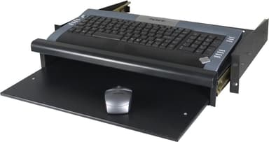 TOTEN, 19 "tastatur- og mushylle, kan utvides, 2U