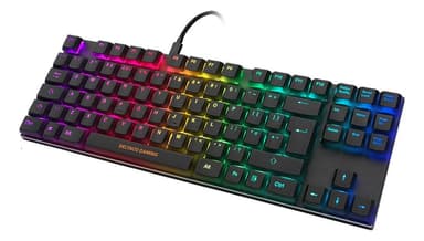 DELTACO GAMING TKL Mekanisk tastatur, brune brytere, RGB, UK layout