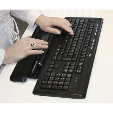 Ergoslider Plus+, innebygd mus 5 knapper+scroll, 800 DPI, USB, Svart