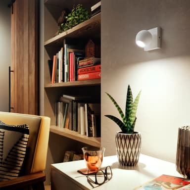 Philips Hue Buckram spotlys (hvit)