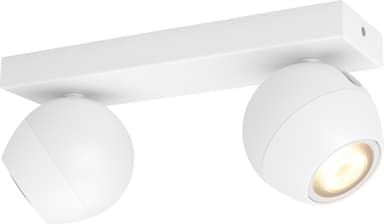 Philips Hue Buckram spotlys 2x5W (hvit)